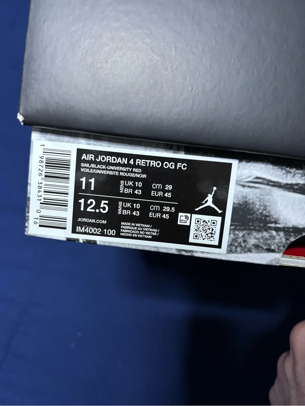Jordan 4 Retro Flight Club 2026 Size 11